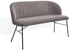 Bank Alvaro 2-Sitzer Bouclé grau