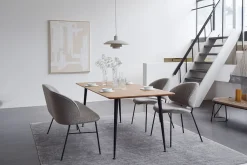 Bank Alvaro 2-Sitzer Bouclé grau