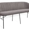 Bank Alvaro 3-Sitzer Bouclé grau