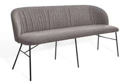 Bank Alvaro 3-Sitzer Bouclé grau