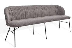 Bank Alvaro 4-Sitzer Bouclé grau