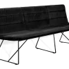 Bank Arva Light 3,5-Sitzer Stoff schwarz