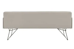 Bank Luisa 2,5-Sitzer mit Armlehne hellgrau