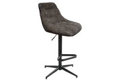 Barhocker Dexter Stoff grau