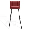 Barhocker Gaia Leder rot H 82 cm