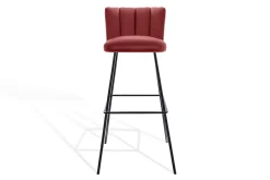 Barhocker Gaia Leder rot H 82 cm
