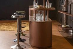 Barhocker Isa schwarz verstellbar