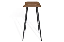 Barhocker Maverick Leder braun H 93 cm