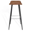 Barhocker Maverick Leder braun H 93 cm