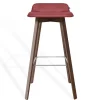 Barhocker Maverick Leder rot H 93 cm