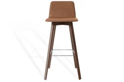 Barhocker Maverick Leder braun H 106 cm