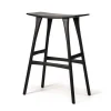 Barhocker Osso Eiche schwarz H 80 cm