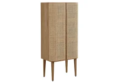 Barschrank Vienna mit Rattangeflecht H 162 cm
