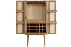 Barschrank Vienna mit Rattangeflecht H 162 cm