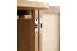 Barschrank Vienna mit Rattangeflecht H 162 cm