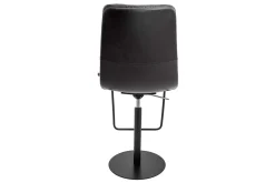 Barstuhl Arva Leder schwarz drehbar