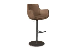 Barstuhl m. Arm Aquilo Leder braun