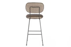 Barstuhl Stoff schwarz weiss