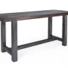 Bartisch astige Eiche Massivholz gerade Kante 230*85*108 cm