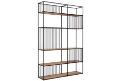 Bücherregal Barra Teak-Metall B 140 cm