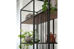 Bücherregal Barra Teak-Metall B 95 cm