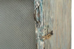 Beistellschrank Vintage blau