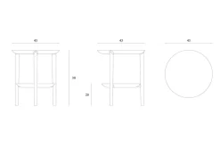 Beistelltisch Bok Eiche natur