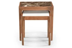 Beistelltisch 2er-Set Gats Marmor