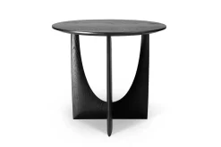 Beistelltisch Geometric Eiche schwarz