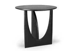 Beistelltisch Geometric Eiche schwarz