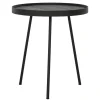 Beistelltisch Highlight Teak schwarz D 40 cm