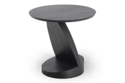 Beistelltisch Oblic Teak schwarz