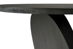 Beistelltisch Oblic Teak schwarz