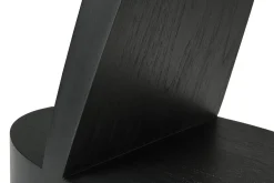 Beistelltisch Oblic Teak schwarz