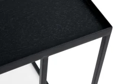 Beistelltisch schwarz 39x39 cm