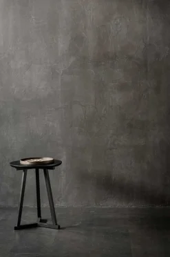 Beistelltisch Tripod Eiche schwarz