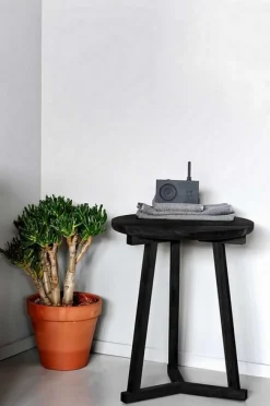 Beistelltisch Tripod Eiche schwarz
