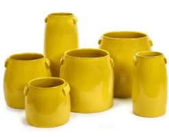 Übertopf gelb gross D 25 cm