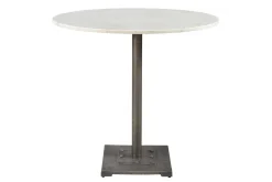 Bistrotisch Marmor weiss rund D 81