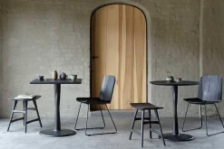 Bistrotisch Torsion Eiche schwarz D 90 cm