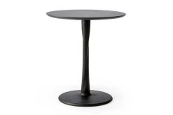 Bistrotisch Torsion Eiche schwarz D 70 cm