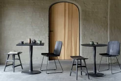 Bistrotisch Torsion Eiche schwarz D 70 cm