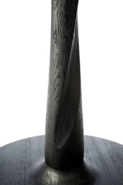 Bistrotisch Torsion Eiche schwarz D 70 cm