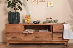 Blumentopf Keramik blaugrau D 30 cm