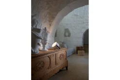 Bodenleuchte Bag glatt weiß groß