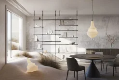 Bodenleuchte Lady D weiss klein