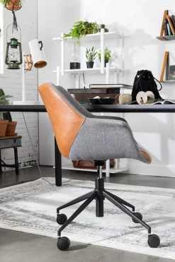 Bürostuhl Doulton Stoff grau