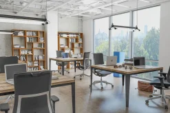 Bürotisch Flory Hard Eiche massiv 130 cm