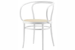 Bugholzstuhl P 209 mit Arm weiß