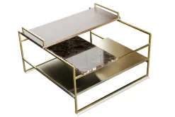 Couchtisch Architect Metall gold klein
